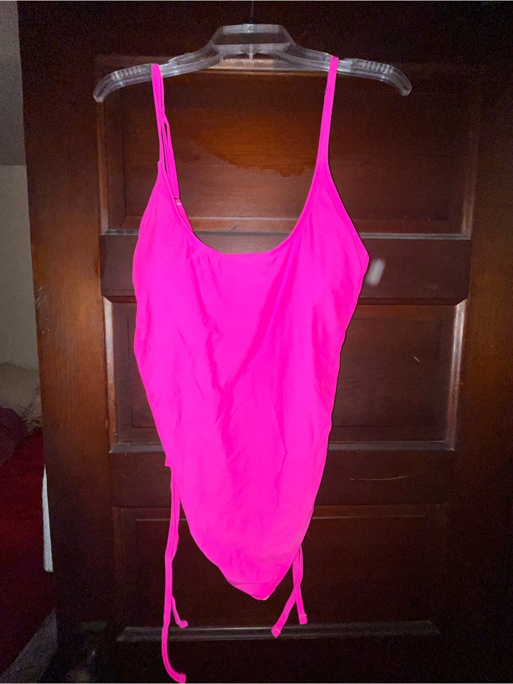 Fashion Nova Neon Pink One-Piece Swimsuit